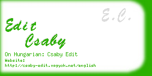 edit csaby business card